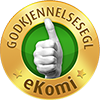 ﻿﻿Belønnet med eKomis godkjenningssegl i gull!